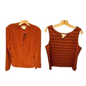 Vintage Miss Dorby Petite Suit Jacket & Top Set